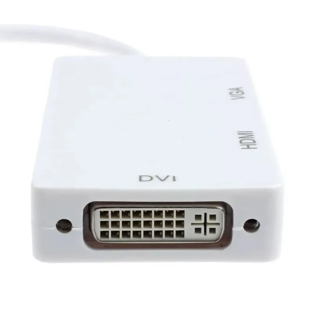 Thunderbolt/DisplayPort to HDMI DVI VGA Converter Mac PC Adapter Laptop Mini Des